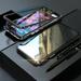 Magnetic iPhone SE 3rd Generation 2022 Case (Black) Double Sided Tempered Glass Screen Protector Shockproof and Scratch Resistant Protection