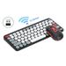 Andoer 2.4G Wireless Keyboard and Mouse Combo Ergonomic Compact Silent for Computer and Laptop Keyboard Suit