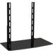 Mount-It TV Wall Mount Shelf Bracket Under TV for Cable Box DVD Player Stereo AV Components Shelf Black