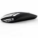 TENMOS Wireless Mouse USB C Rechargeable Mouse Silent Optical with USB Nano Receiver and Type C Adapter for Laptop Black