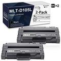 MLT-D105L (2-Pack Black) Toner Cartridge Compatible Replacement for Samsung ML-2525W ML-2545 ML-2540 ML-2580N SCX-4623 SCX-4623F SF-650 SF-650P ML-1910 ML-1915 Series Printers Sold by JanToner.