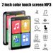 Mini Portable MP3 Player Bluetooth Small Music Player Touch Screen Walkman Sports Music Player Built in 32G Card-White