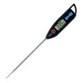 Huanledash Grill Thermometer Waterproof Accurate Food Grade Probe Type 0.1 Degree Celsius Resolution Quick-measuring Stainless Steel Meat Pastry Fried Food Thermometer Household Supplies