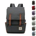 Vintage Backpack Travel Laptop Backpack with usb Charging Port for Women & Men College Backpack Fits 15.6 Inch Laptop (Dark grey)