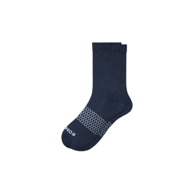 Women's Solids Half Calf Socks - Navy - Medium - Cotton Blend - Bombas