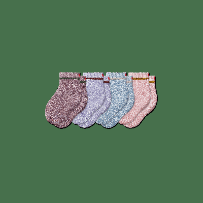 Toddler Terry Calf Sock 4-Pack - Rose Purple Mix - T - Bombas