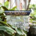 Morning Symphony,'Floral Bamboo and Aluminum Windchime Handmade in Bali'