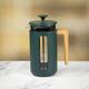 La Cafetiere Pisa 8 Cup Cafetiere - Green and Wood