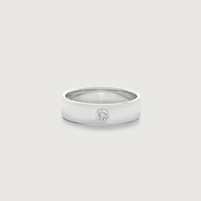 Sterling Silver Diamond Essential Band Ring Diamond