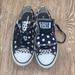 Converse Shoes | Girls Size 4 Navy And White Polka Dot Converse | Color: Blue/White | Size: 4g