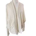 Anthropologie Sweaters | Anthropologie Saturday Sunday Open Cardigan Women M Off White Long Dolmansleeve | Color: White | Size: M