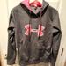 Under Armour Tops | Gray And Pink Under Armour Hoodie. Very Soft. Size Medium | Color: Gray/Pink | Size: M