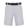 Shorts Armando Cotton Chino Shorts with Woven Belt in Grey Oxford / L - Tokyo Laundry