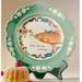 Anthropologie Kitchen | New Lou Rota Twelve Days Of Christmas Dessert Plate 12 Drummers Fish | Color: Green/Orange | Size: Os