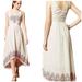 Anthropologie Dresses | Anthropologie Holding Horses Cissie Maxi Dress Embroidered V-Neck Size 2 Boho | Color: Pink/White | Size: 2