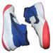 Nike Shoes | Nike Team Hustle D10 White,Blue,Orange Boy Shoes Sz 7y. | Color: Blue/White | Size: 7b