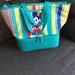 Disney Bags | Disney Store Mickey Mouse Insulated Zip Cooler Tote Beach/Picnic Preowned | Color: Green/Yellow | Size: Os