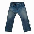 Levi's Jeans | Levi’s 501xx Men’s 40x30 Original Fit Jeans Shrink To Fit Stonewash Distressed | Color: Blue | Size: 40