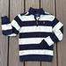 Polo By Ralph Lauren Shirts & Tops | Euc Boys Polo Ralph Lauren Long Sleeve Quarter Zip Pullover Striped Shirt Size 5 | Color: Blue/Cream | Size: 5b