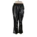 Maison d' Amelie Faux Leather Pants - High Rise: Black Bottoms - Women's Size 12