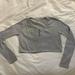 American Eagle Outfitters Tops | American Eagle Size Xl Cropped Long Sleeve | Color: Gray | Size: Xl