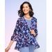 Draper's & Damon's Women's Flirty Floral Spray Jacket - Multi - S - Misses