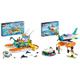 LEGO 41734 Friends Seerettungsboot Set, Tierrettungs-Spielzeug & 41752 Friends Seerettungsflugzeug, Flugzeug-Spielzeug mit Wal-Figur und Mini-Puppen