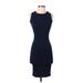 American Apparel Cocktail Dress - Bodycon: Blue Solid Dresses - Women's Size X-Small