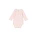 Child of Mine by Carter's Long Sleeve Onesie: Pink Bottoms - Size 3-6 Month