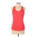 FILA Active Tank Top: Red Activewear - Women's Size Large