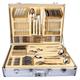 Heavy 72 Piece Stainless Steel Silver Detail Supreme Quality Cutlery Canteen Set