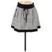 Banana Republic Casual A-Line Skirt Mini: Gray Chevron/Herringbone Bottoms - Women's Size 2