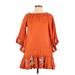 Juan de Dios Casual Dress - Popover: Orange Dresses - New - Women's Size X-Small