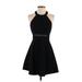 Love, Nickie Lew Casual Dress - Party Halter Sleeveless: Black Solid Dresses - Women's Size 5