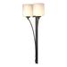 Hubbardton Forge Formae 2 - Light Dimmable Wallchiere Glass in Gray/White | Wayfair 204672-08-G169