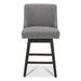 Red Barrel Studio® Shurma Swivel 26" Counter Stool Wood in Gray/White/Brown | Wayfair 8D78AD1E0F22484FA8DD4C7CF53C3678