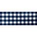 Blue/Navy 27.5 x 0.3 in Area Rug - Gracie Oaks 2' X 6' Navy & White Buffalo Plaid Washable Runner Rug Nylon | 27.5 W x 0.3 D in | Wayfair