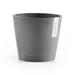 Ecopots Amsterdam Indoor/Outdoor Modern Round Recycled Plastic Planter Flower Pot Plastic in Gray | 3.14" H x 4.13" W x 4.13" D | Wayfair