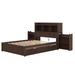 Red Barrel Studio® Vritika Bookcase Storage Bed Wood in Brown | 43.3 H x 57.6 W x 88.6 D in | Wayfair 650A3BD4C57C433BAC37D4DE8D90EC79