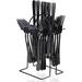 Latitude Run® Cutlery Set Rack Stainless Steel in Black/Gray | Wayfair 3970361EE532489C850A3C532EE3EE93