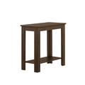 Winston Porter Olabode End Table w/ Open Bottom Shelf Side Table Charcoal Grey Finish Flat Nightstand Table Wood in Brown/Gray | Wayfair