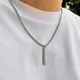 PuRui-Collier pendentif anciers géométrique minimaliste pour homme bijoux Box JOChoker collier de