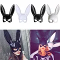 Masque de lapin mignon déguisement d'halloween Kawaii Unixex Long masque d'oreille de lapin