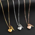 Bijoux de crémation en acier inoxydable mini aile d'ange coeur d'amour pendentif pour cendres