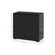 Homcom High Gloss Sideboard, Black | Wowcher