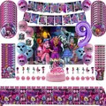 Monster High Birthday Party Decoration Balloon Banner Cake Topper Monster High stoviglie forniture