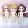 16CM Girl Doll 1/8 BJD Doll Cute Madeup 13 mobile Jointed Nude Body OB11 accessori fai da te per