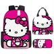 3pc-set hello kitty kuromi niedlich hallo kitty schult asche lunch tasche karikatur kinder rucksack