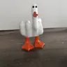 Kreative kleine Ente personal isierte Mittelfinger Harz Statue Ente Sie lustige Spielzeug Geschenke