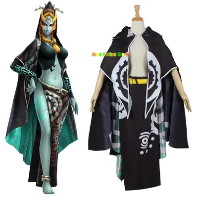 Midna Cosplay Kostüm Erwachsene Weibliche Halloween Party Cosplay Anzug Midna Sexy Mantel Rock Image